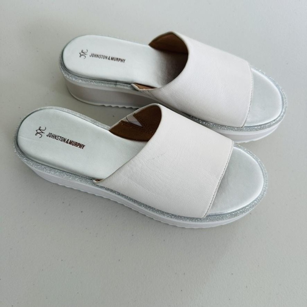 Johnston & Murphy‎ Shoes Womens 9M Grace Slides Platform Sandals Comfort